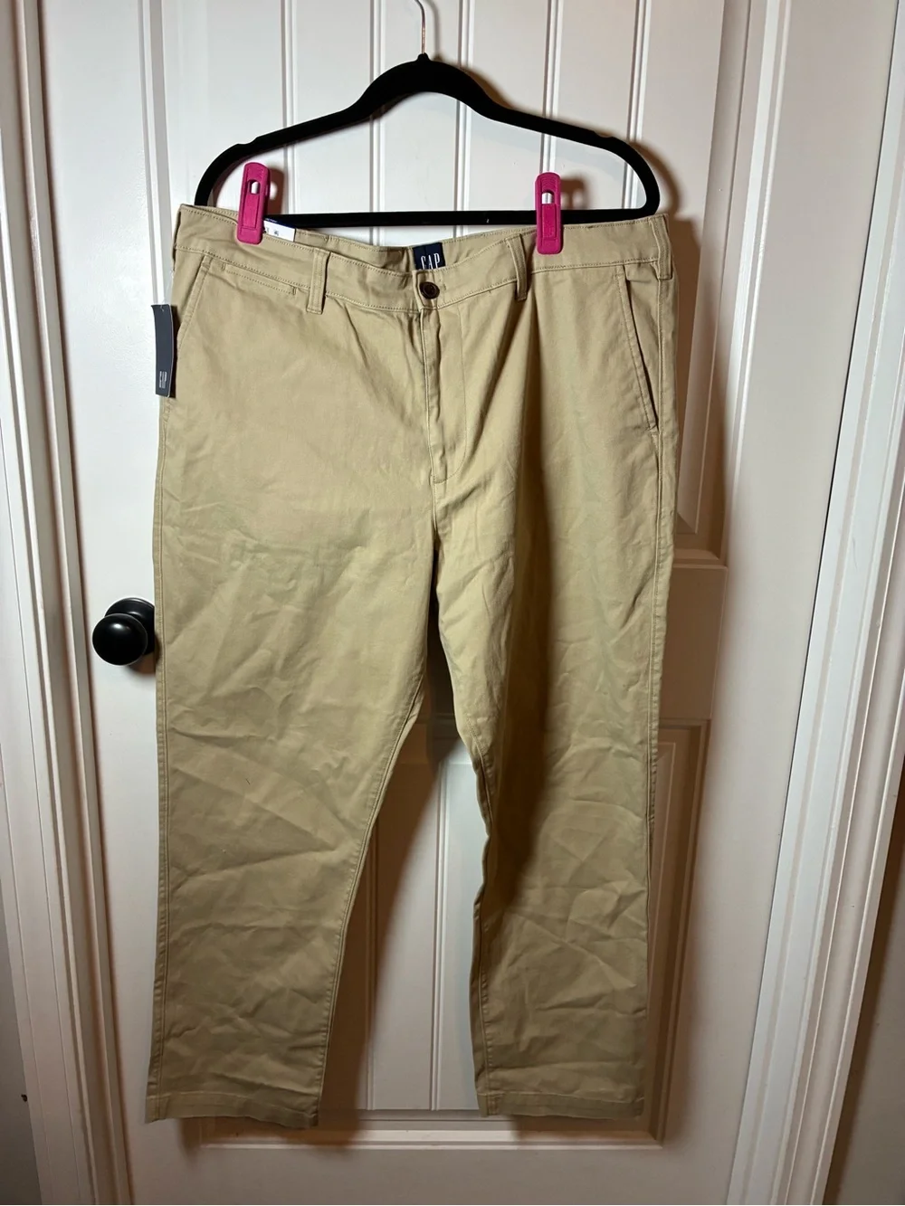GAP Men's Tan Straight-Leg Chinos